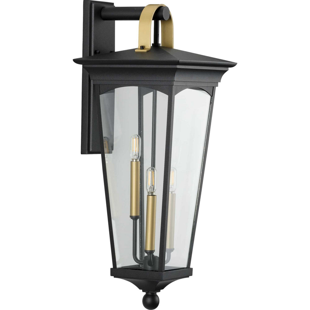 Chatsworth Three Light Wall Lantern in Black - available from The Lighting Shoppe, trusted by Canadian homeowners