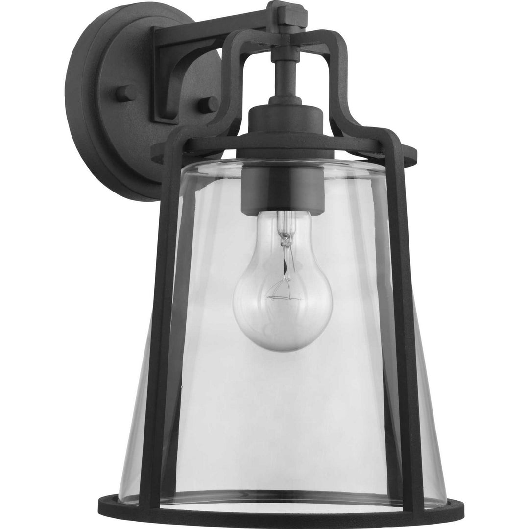 Benton Harbor One Light Wall Lantern in Black - available from The Lighting Shoppe, trusted by Canadian homeowners