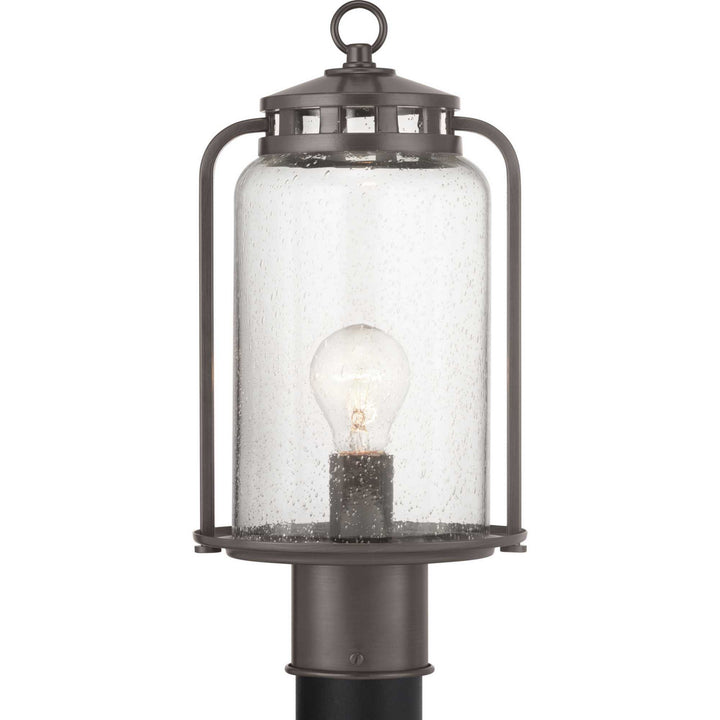 Botta One Light Post Lantern in Antique Bronze - available from The Lighting Shoppe, trusted by Canadian homeowners