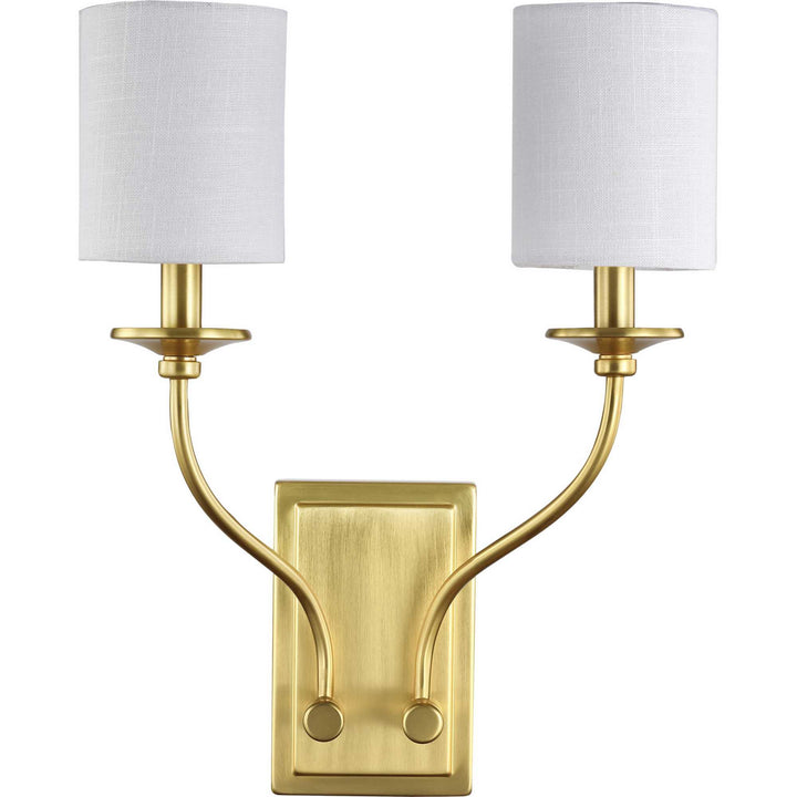 Progress Canada - P710019-012 - Two Light Wall Sconce - Bonita - Satin Brass