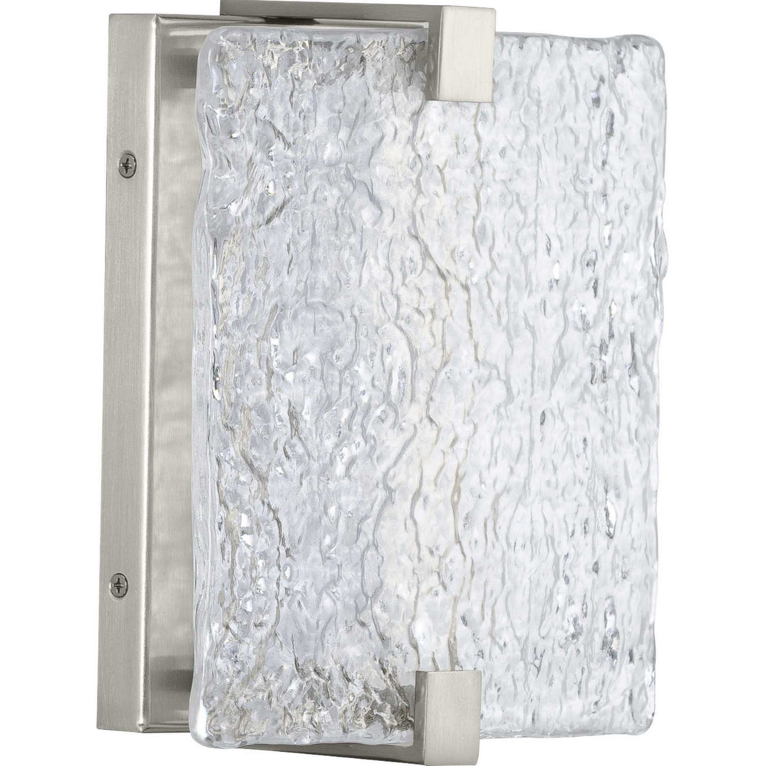 LED Stone Glass LED Wall Sconce in Brushed Nickel - available from The Lighting Shoppe, trusted by Canadian homeowners