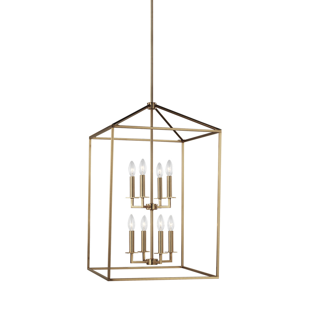 Generation Lighting Canada - 5115008EN-848 - Eight Light Hall / Foyer - Perryton - Satin Brass