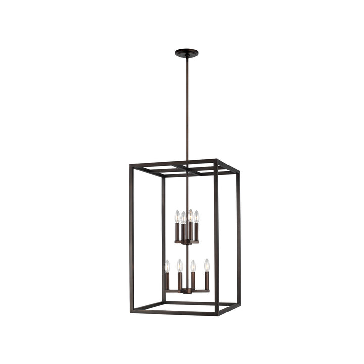 Generation Lighting Canada - 5134508-710 - Eight Light Hall / Foyer Pendant - Moffet Street - Bronze