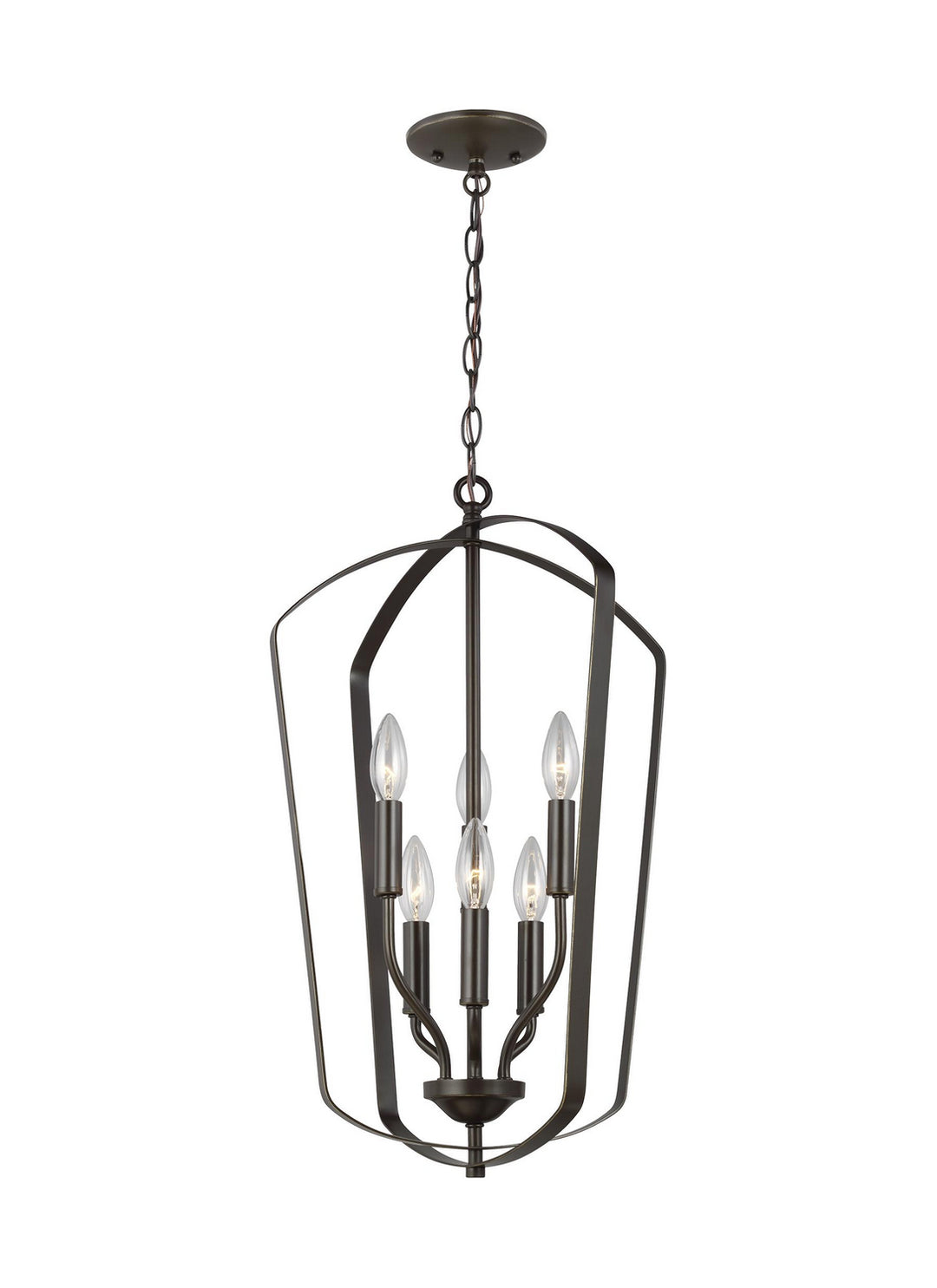 Generation Lighting Canada - 5134906EN-710 - Six Light Hall / Foyer - Romee - Bronze
