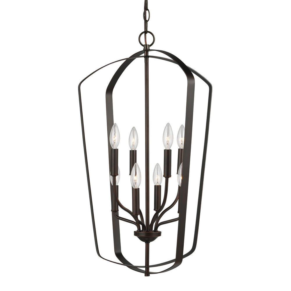Generation Lighting Canada - 5134908-710 - Eight Light Hall / Foyer Pendant - Romee - Bronze