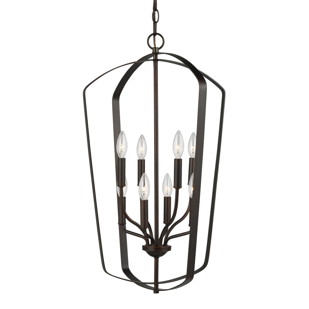 Generation Lighting Canada - 5134908-710 - Eight Light Hall / Foyer Pendant - Romee - Bronze