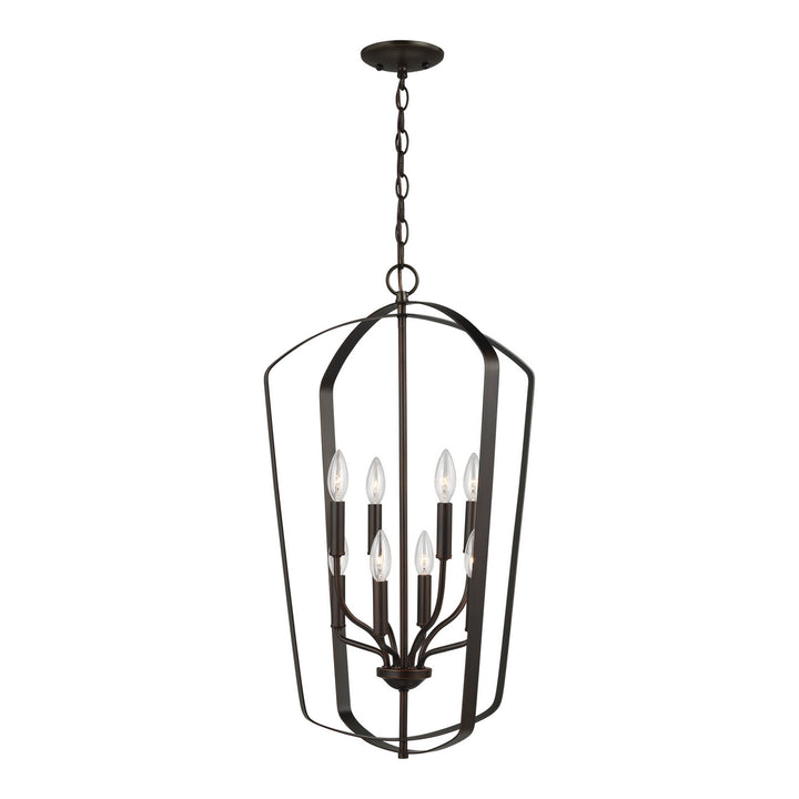 Generation Lighting Canada - 5134908-710 - Eight Light Hall / Foyer Pendant - Romee - Bronze