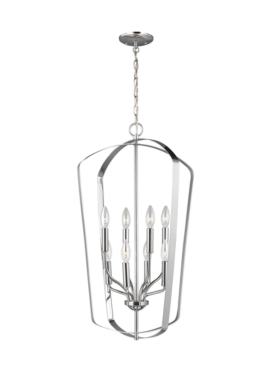 Generation Lighting Canada - 5134908EN-05 - Eight Light Hall / Foyer - Romee - Chrome
