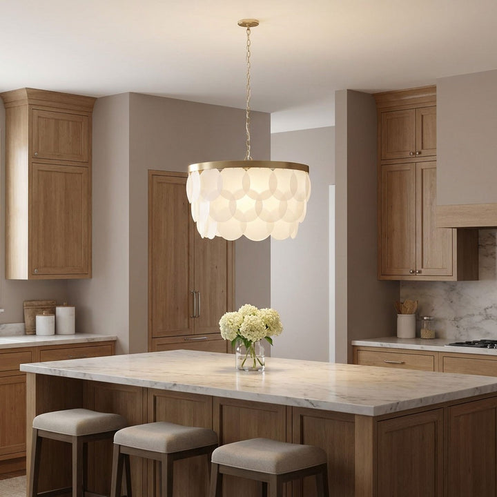 Visual Comfort Studio Canada - 5202508-848 - Eight Light Pendant - Mellita - Satin Brass