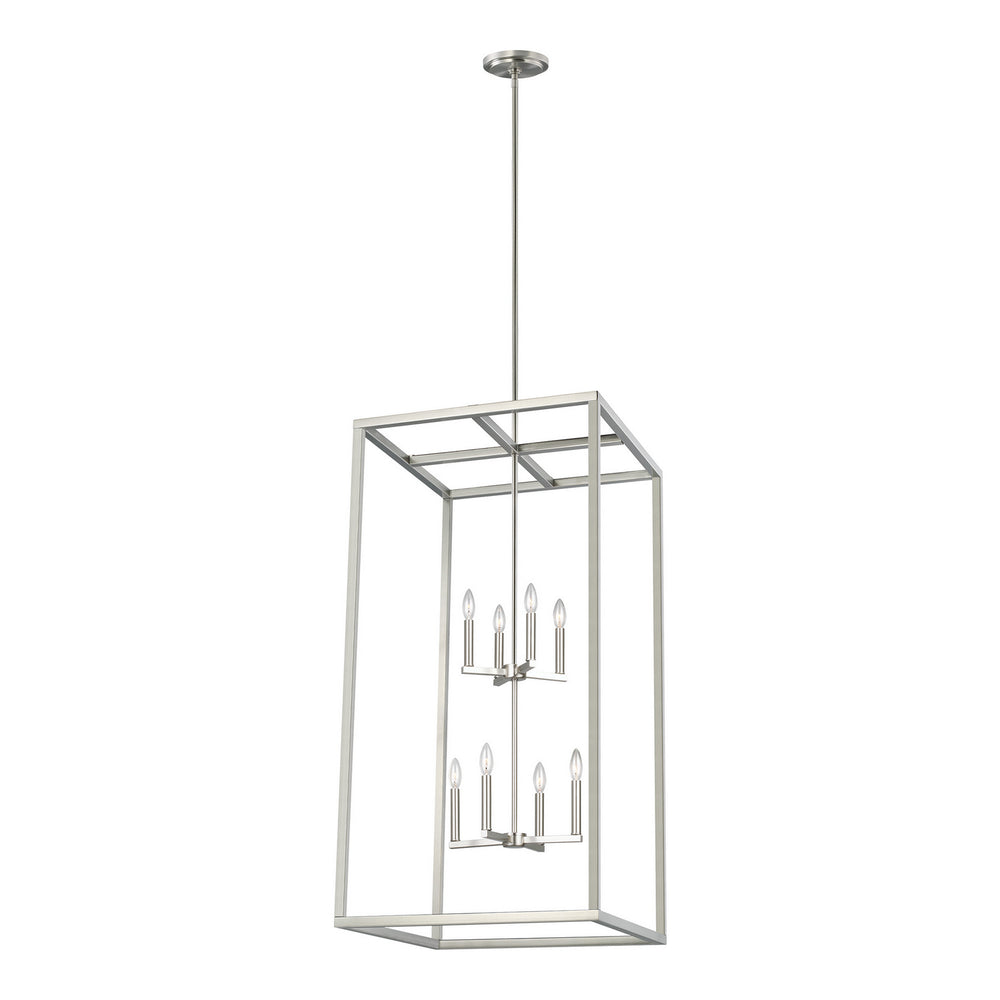 Generation Lighting Canada - 5234508-962 - Eight Light Hall / Foyer Pendant - Moffet Street - Brushed Nickel