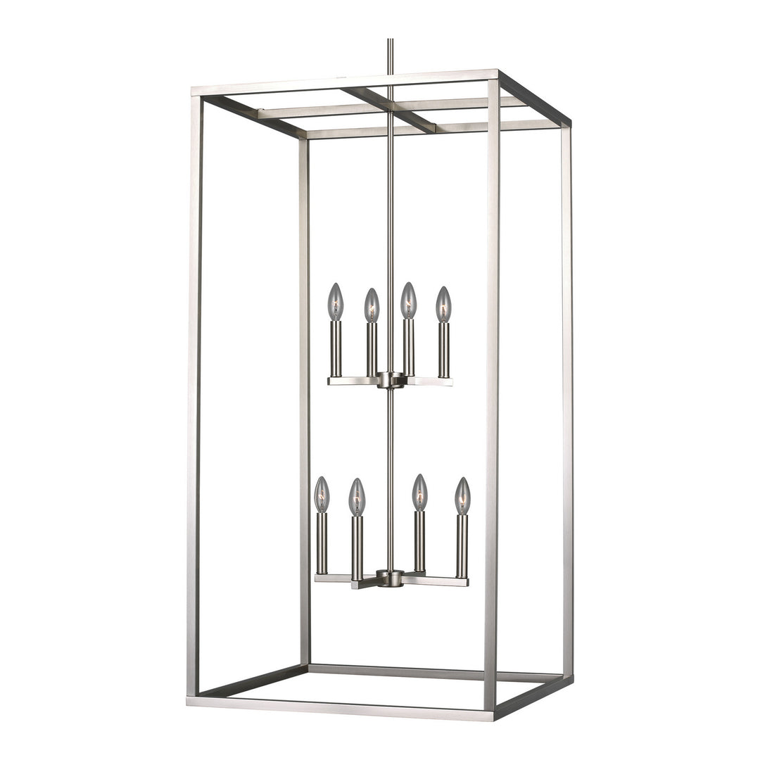 Generation Lighting Canada - 5234508-962 - Eight Light Hall / Foyer Pendant - Moffet Street - Brushed Nickel