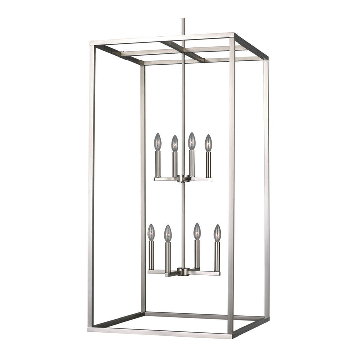 Generation Lighting Canada - 5234508-962 - Eight Light Hall / Foyer Pendant - Moffet Street - Brushed Nickel