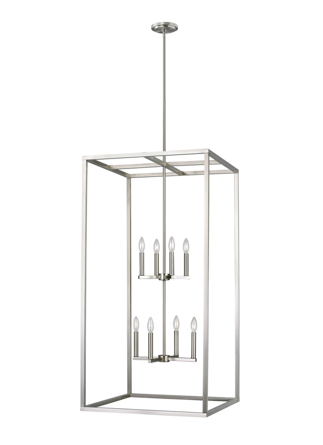 Generation Lighting Canada - 5234508EN-962 - Eight Light Hall / Foyer - Moffet Street - Brushed Nickel