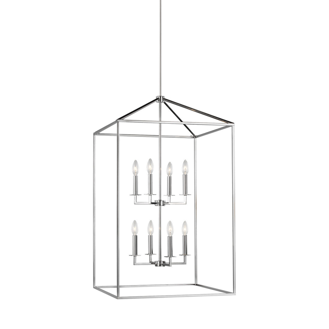 Generation Lighting Canada - 5315008-05 - Eight Light Hall / Foyer Pendant - Perryton - Chrome