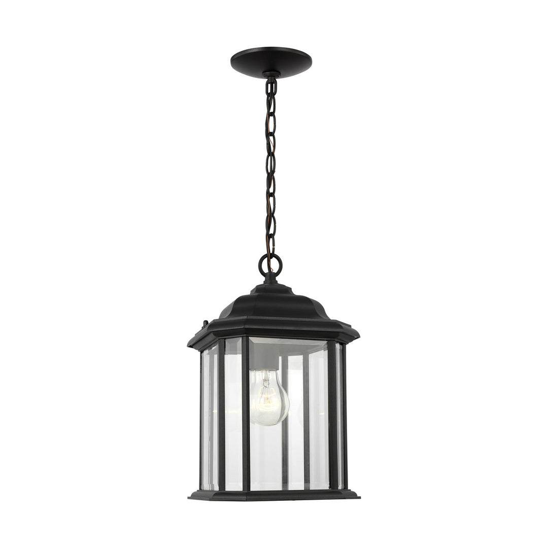 Kent One Light Outdoor Pendant in Black - available from The Lighting Shoppe, trusted by Canadian homeowners