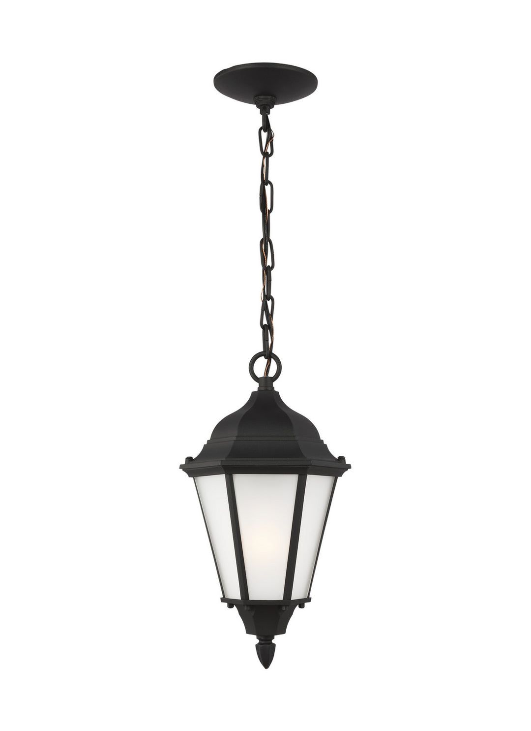 Bakersville One Light Outdoor Pendant in Black - available from The Lighting Shoppe, trusted by Canadian homeowners