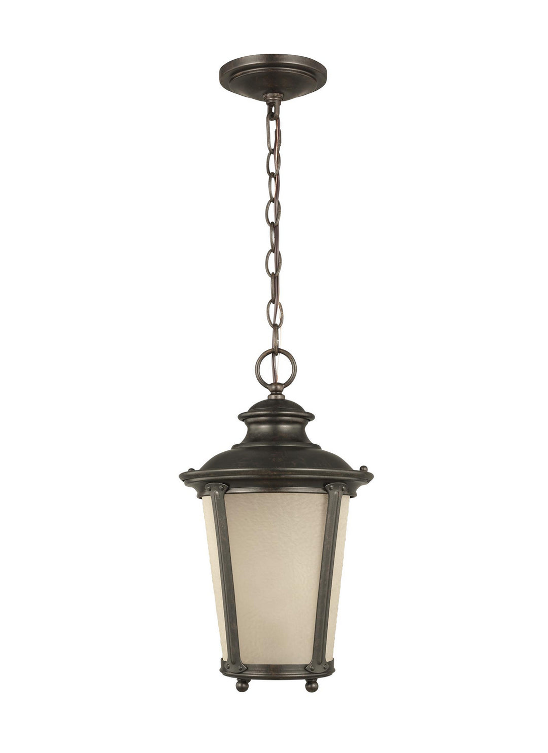 Cape May One Light Outdoor Pendant in Burled Iron - available from The Lighting Shoppe, trusted by Canadian homeowners