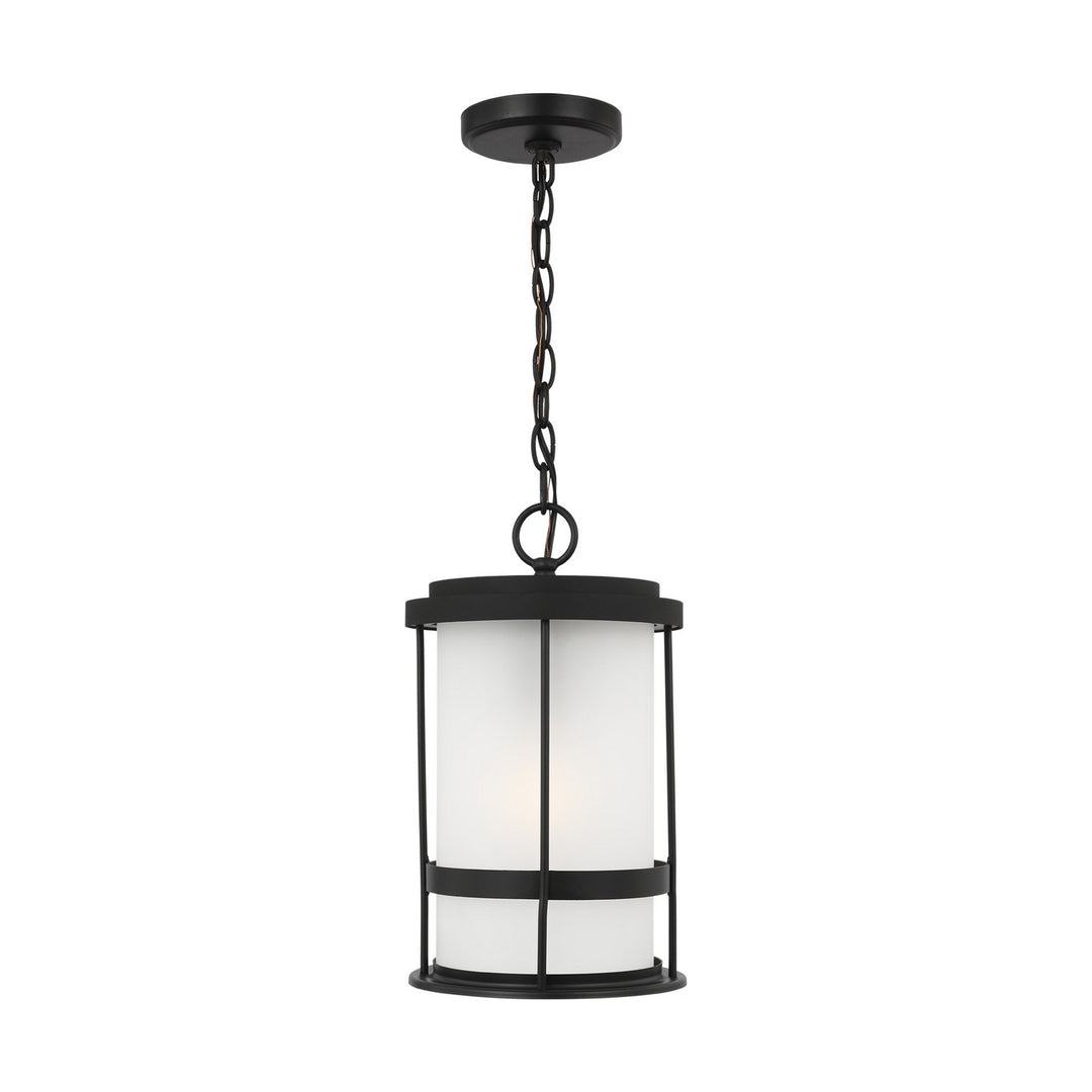 Wilburn One Light Outdoor Pendant in Black - available from The Lighting Shoppe, trusted by Canadian homeowners