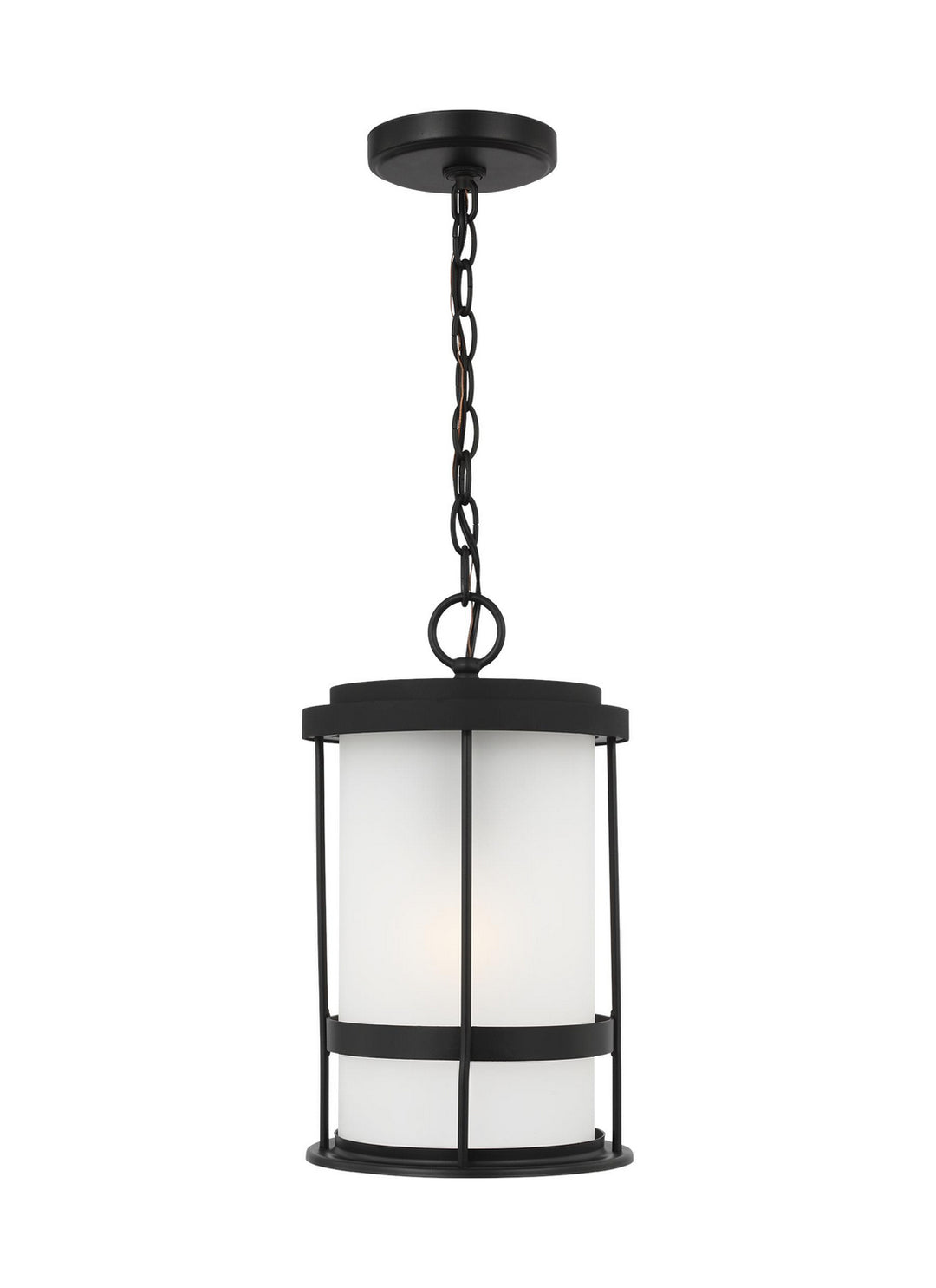 Wilburn One Light Outdoor Pendant in Black - available from The Lighting Shoppe, trusted by Canadian homeowners
