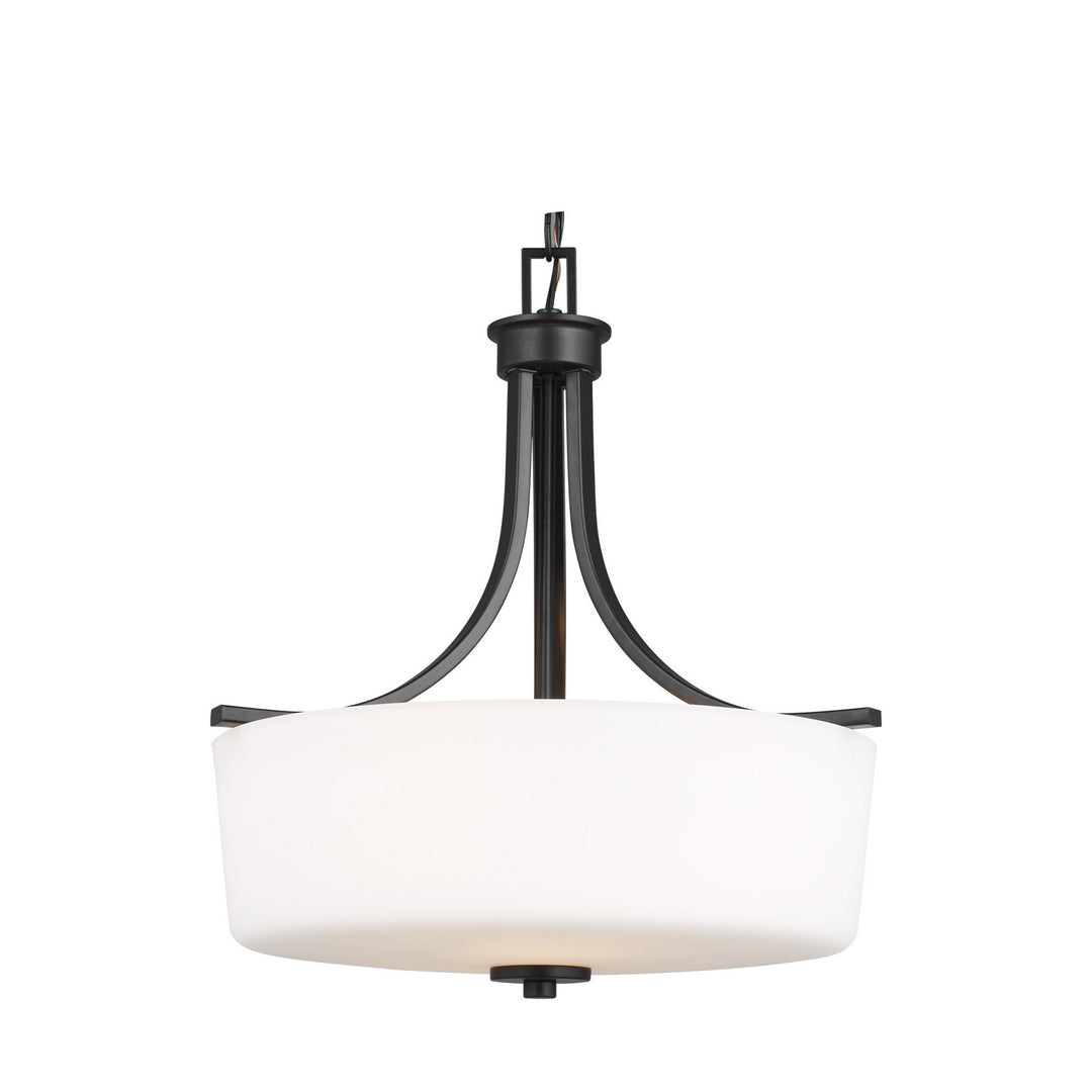 Generation Lighting Canada - 6528803-112 - Three Light Pendant - Kemal - Midnight Black