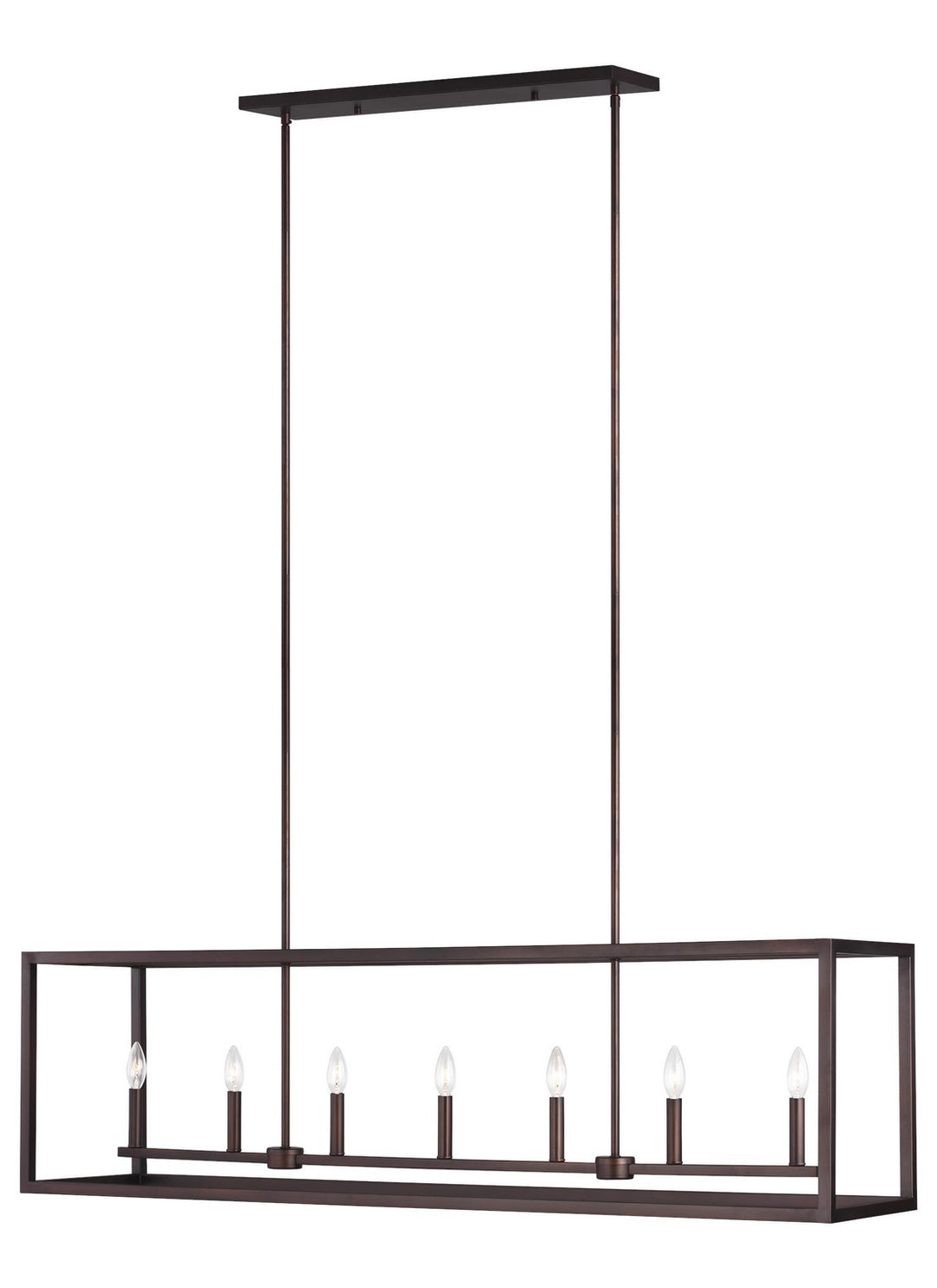 Generation Lighting Canada - 6634507-710 - Seven Light Island Pendant - Moffet Street - Bronze