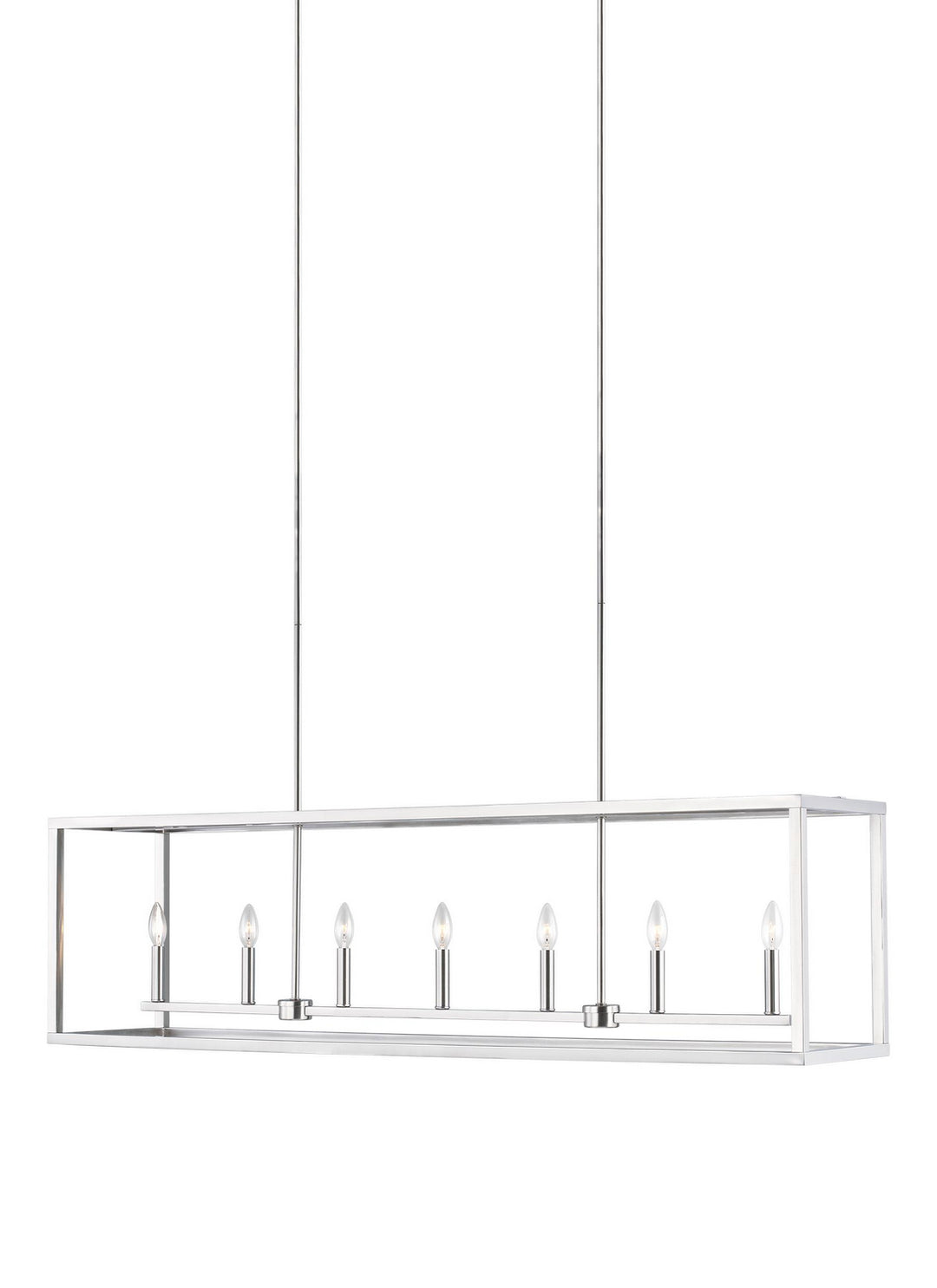 Generation Lighting Canada - 6634507EN-962 - Seven Light Island Pendant - Moffet Street - Brushed Nickel