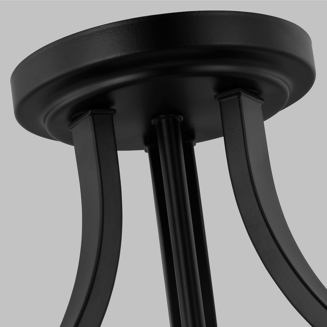 Generation Lighting Canada - 7728803EN3-112 - Three Light Semi-Flush Mount - Kemal - Midnight Black