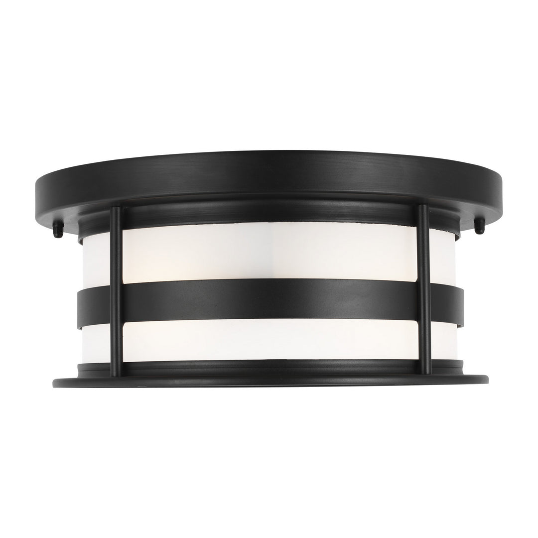 Generation Lighting Canada - 7890902-12 - Two Light Outdoor Flush Mount - Wilburn - Black