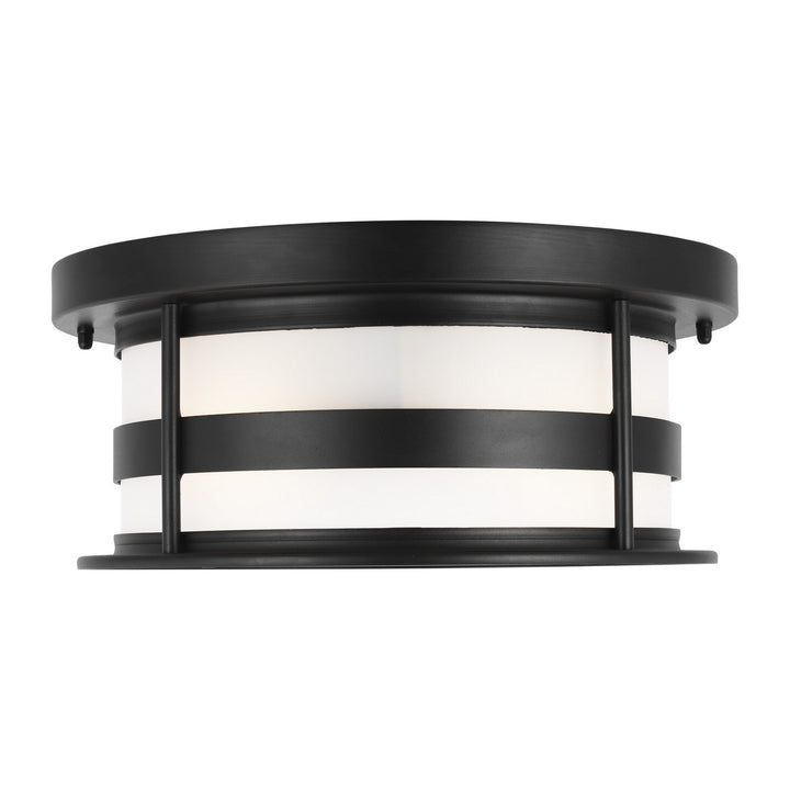 Generation Lighting Canada - 7890902-12 - Two Light Outdoor Flush Mount - Wilburn - Black