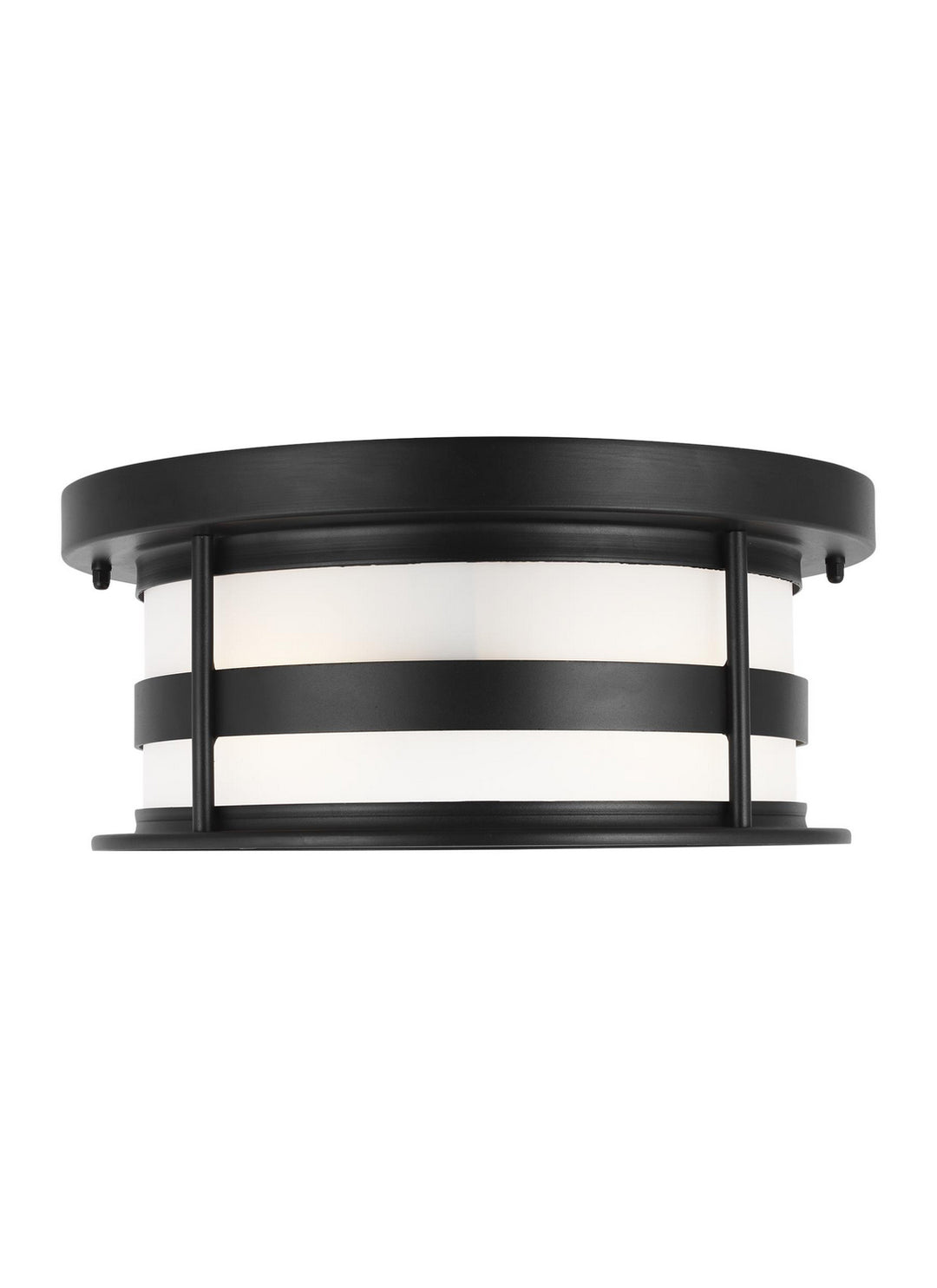 Generation Lighting Canada - 7890902EN3-12 - Two Light Outdoor Flush Mount - Wilburn - Black