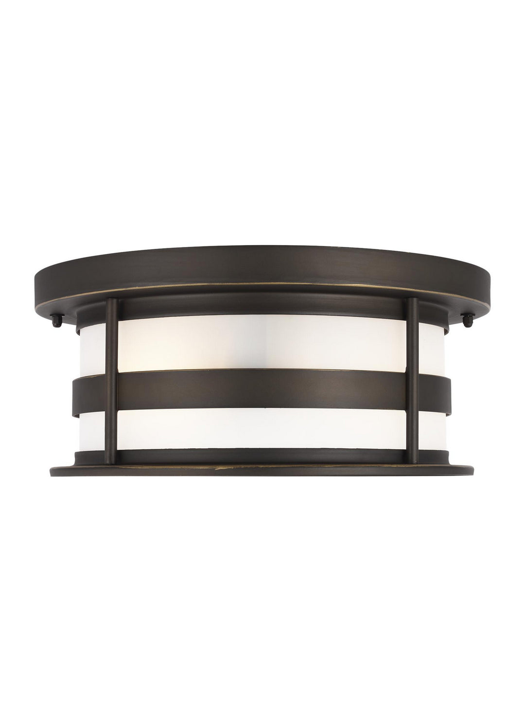 Generation Lighting Canada - 7890902EN3-71 - Two Light Outdoor Flush Mount - Wilburn - Antique Bronze