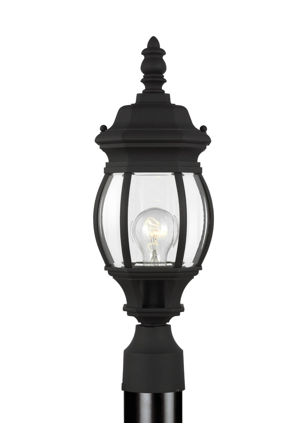 Wynfield One Light Outdoor Post Lantern in Black - available from The Lighting Shoppe, trusted by Canadian homeowners