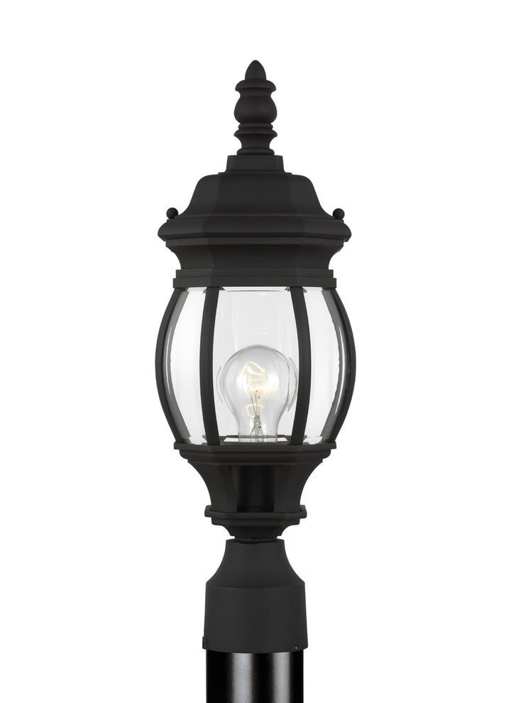 Wynfield One Light Outdoor Post Lantern in Black - available from The Lighting Shoppe, trusted by Canadian homeowners