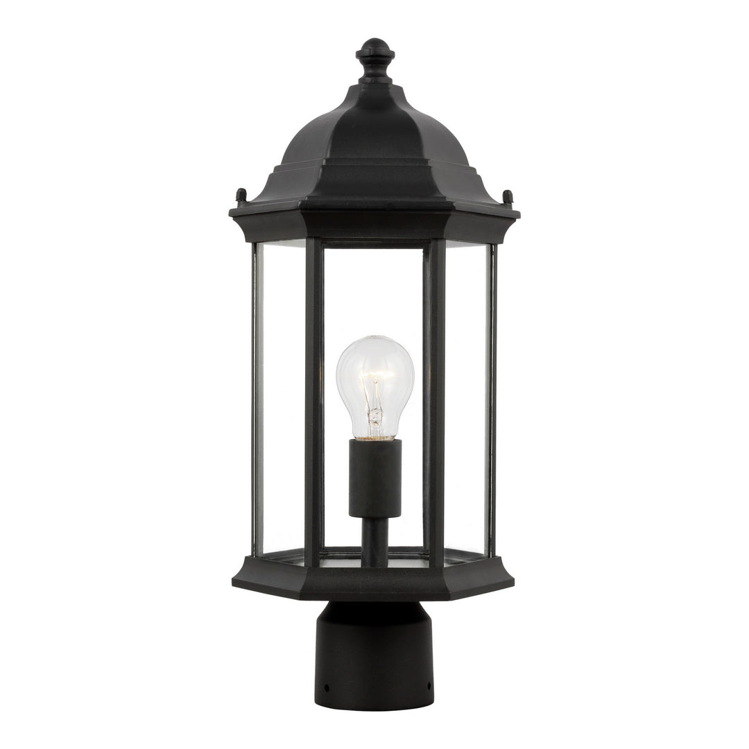 Sevier One Light Outdoor Post Lantern in Black - available from The Lighting Shoppe, trusted by Canadian homeowners