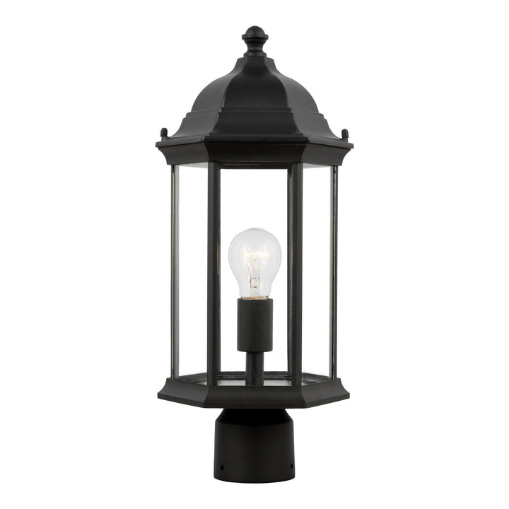 Sevier One Light Outdoor Post Lantern in Black - available from The Lighting Shoppe, trusted by Canadian homeowners