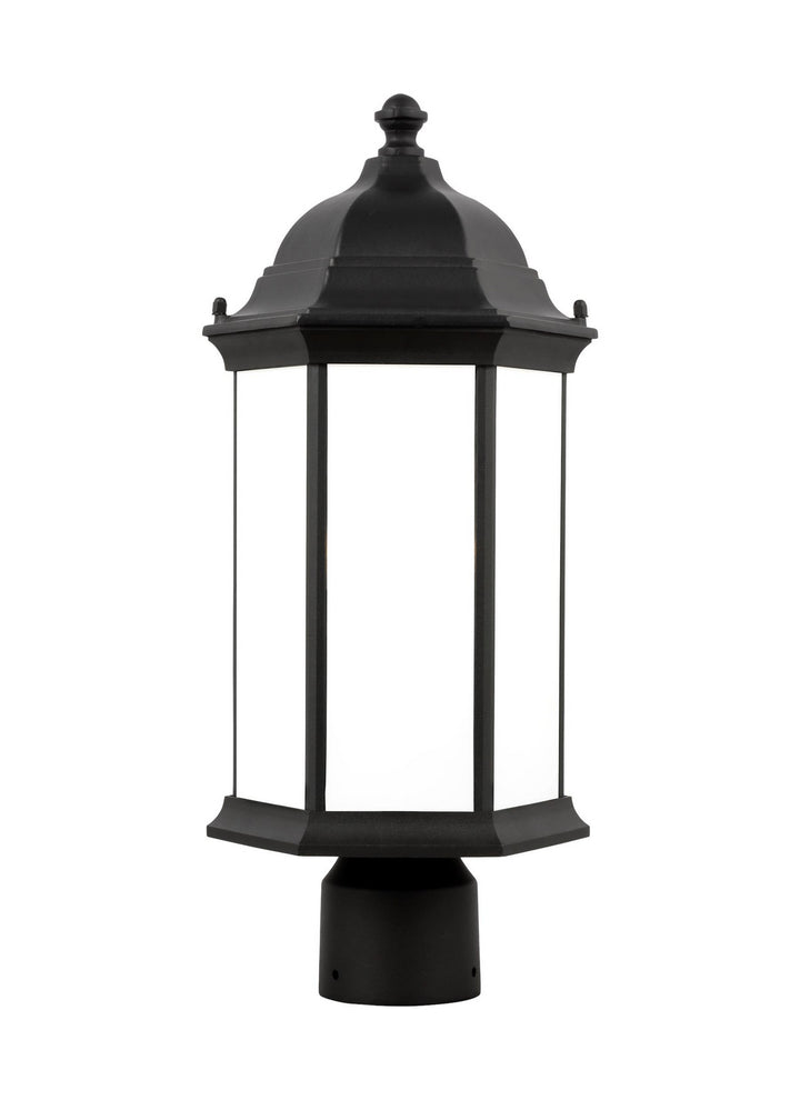 Sevier One Light Outdoor Post Lantern in Black - available from The Lighting Shoppe, trusted by Canadian homeowners