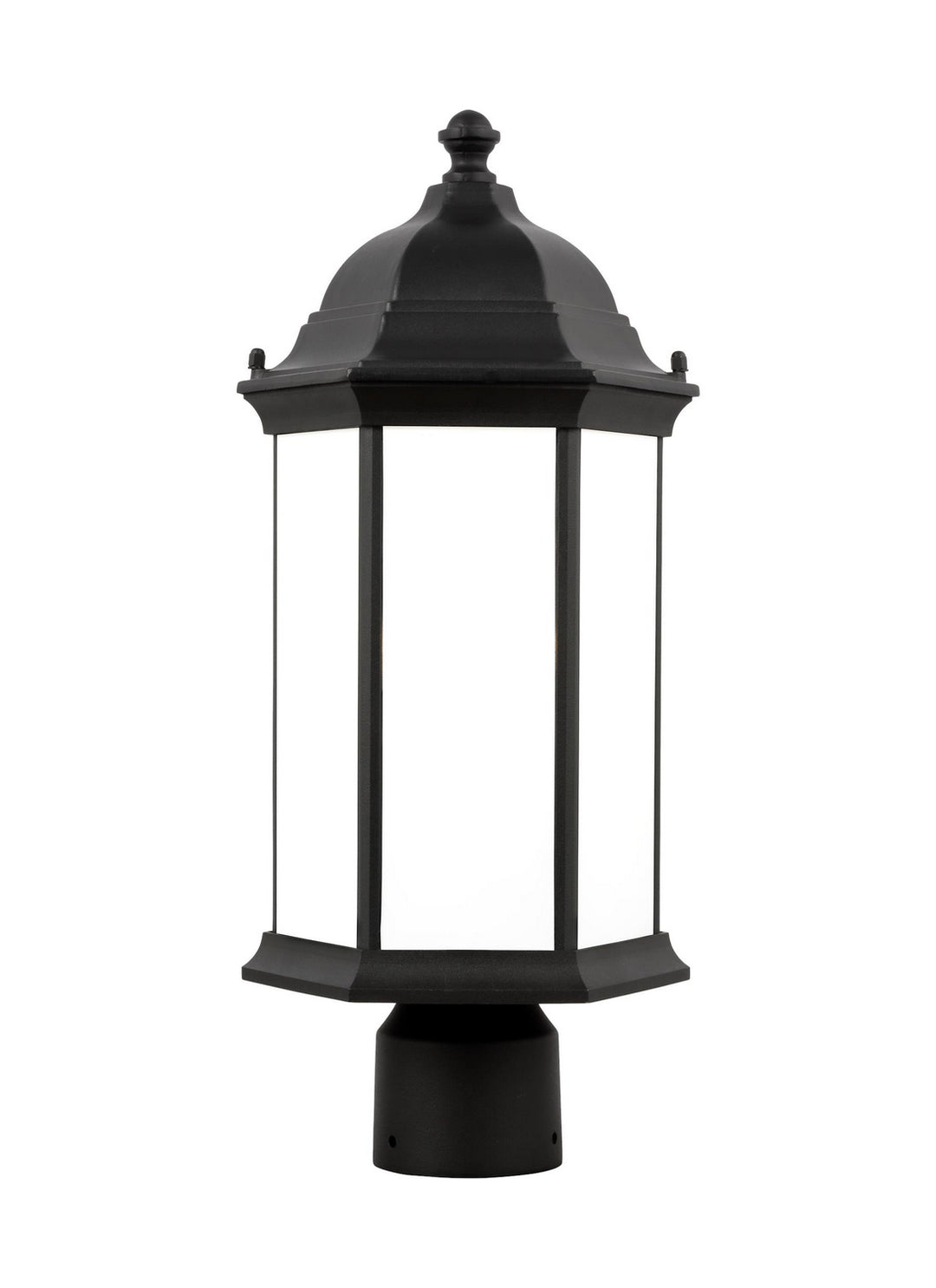Sevier One Light Outdoor Post Lantern in Black - available from The Lighting Shoppe, trusted by Canadian homeowners