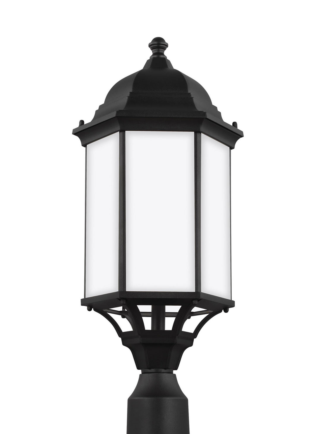 Sevier One Light Outdoor Post Lantern in Black - available from The Lighting Shoppe, trusted by Canadian homeowners