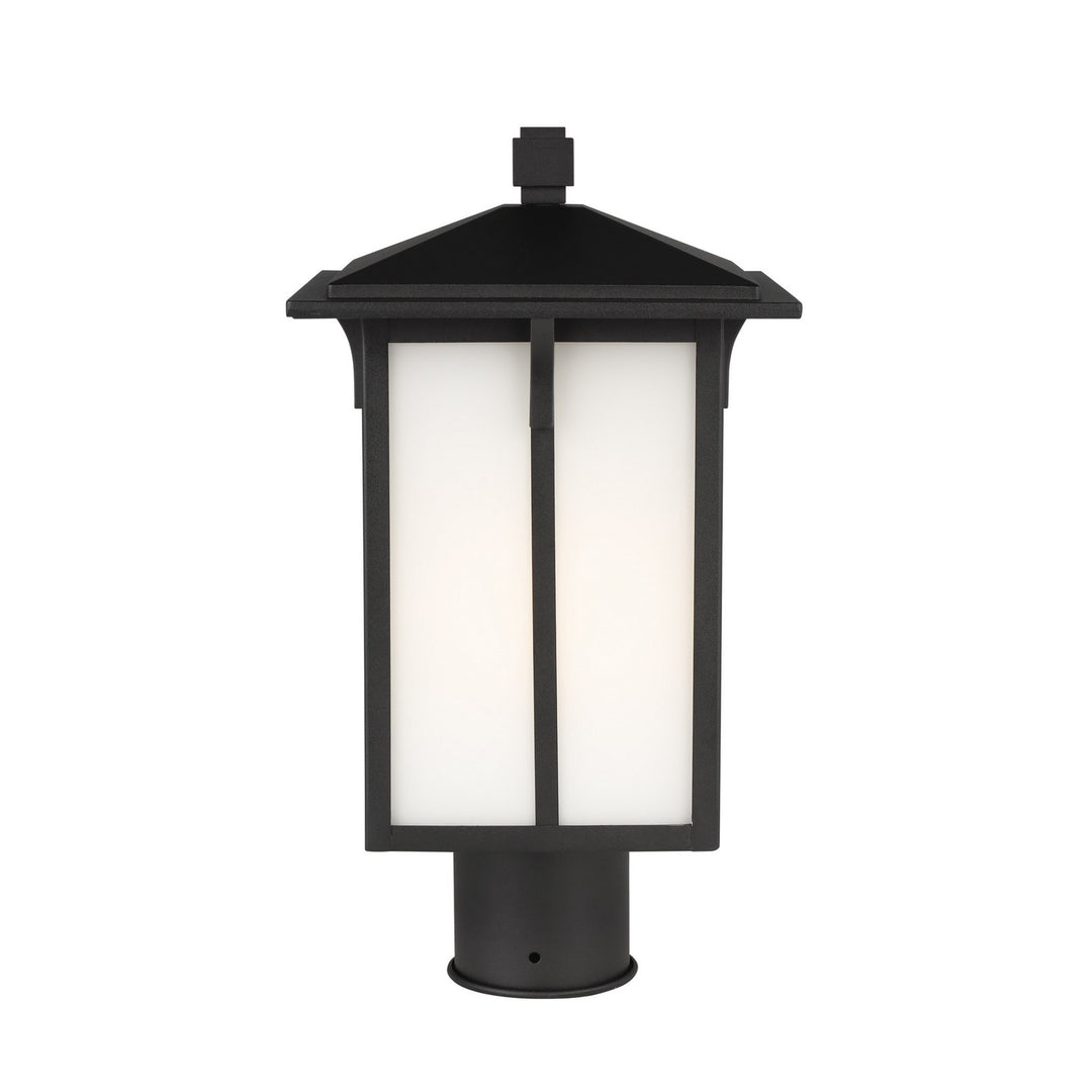 Tomek One Light Outdoor Post Lantern in Black - available from The Lighting Shoppe, trusted by Canadian homeowners