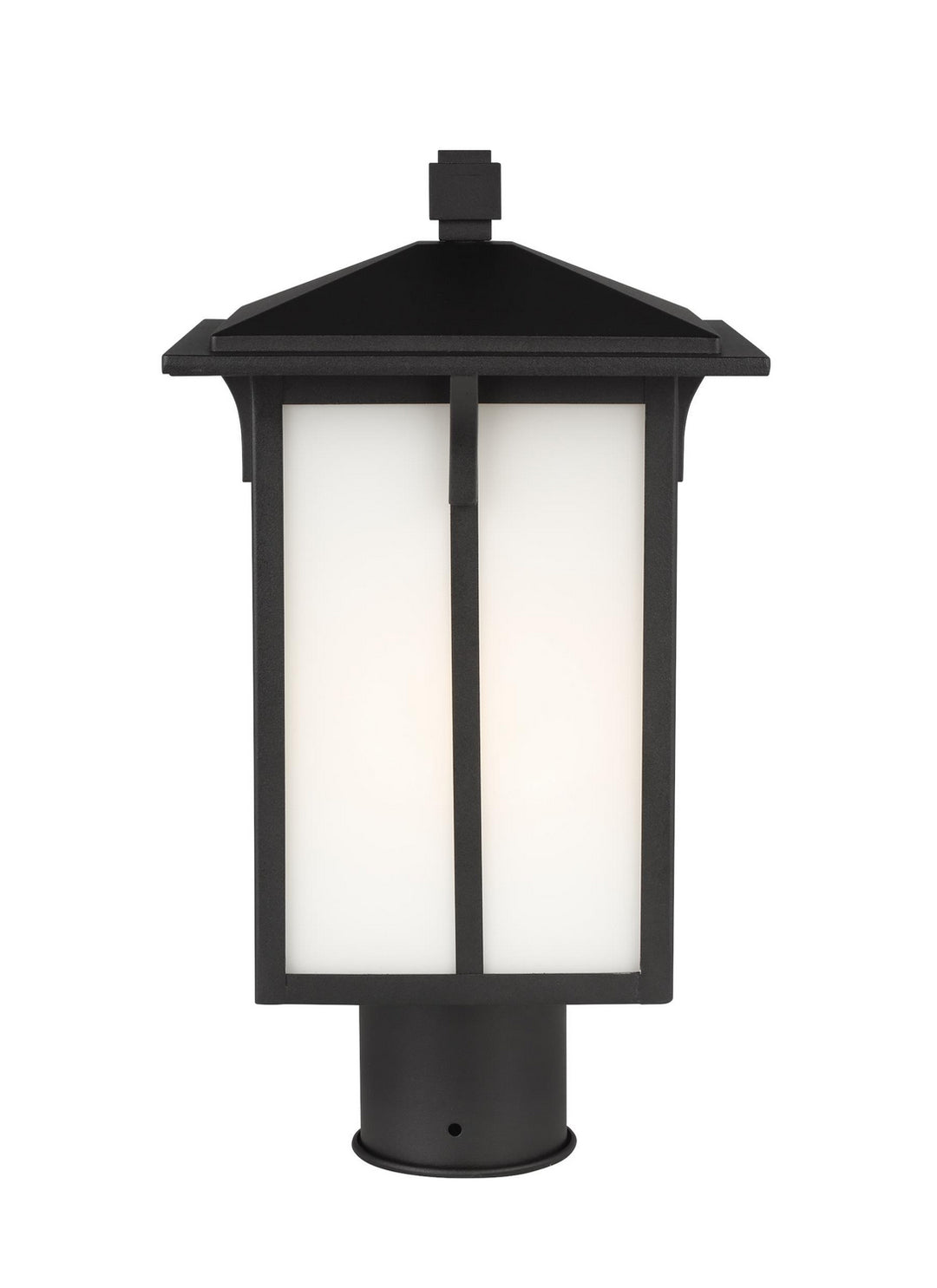 Tomek One Light Outdoor Post Lantern in Black - available from The Lighting Shoppe, trusted by Canadian homeowners