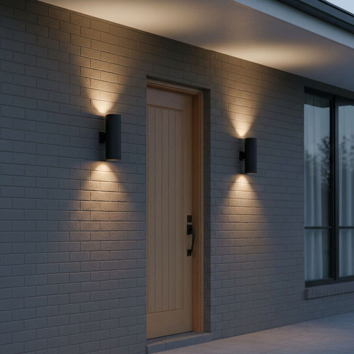 Visual Comfort Studio Canada - 8313902-12 - Two Light Outdoor Wall Lantern - Outdoor Cylinders - Black