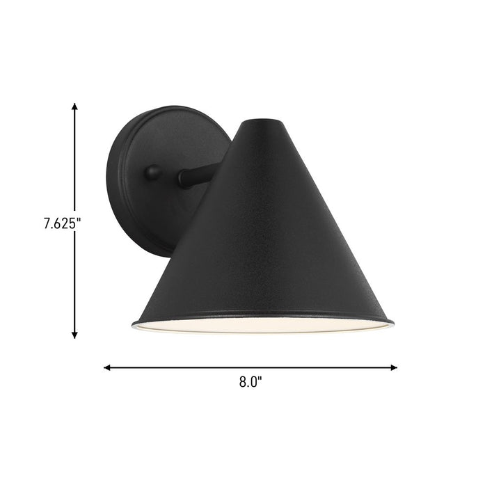 Generation Lighting Canada - 8438501-12 - One Light Outdoor Wall Lantern - Crittenden - Black