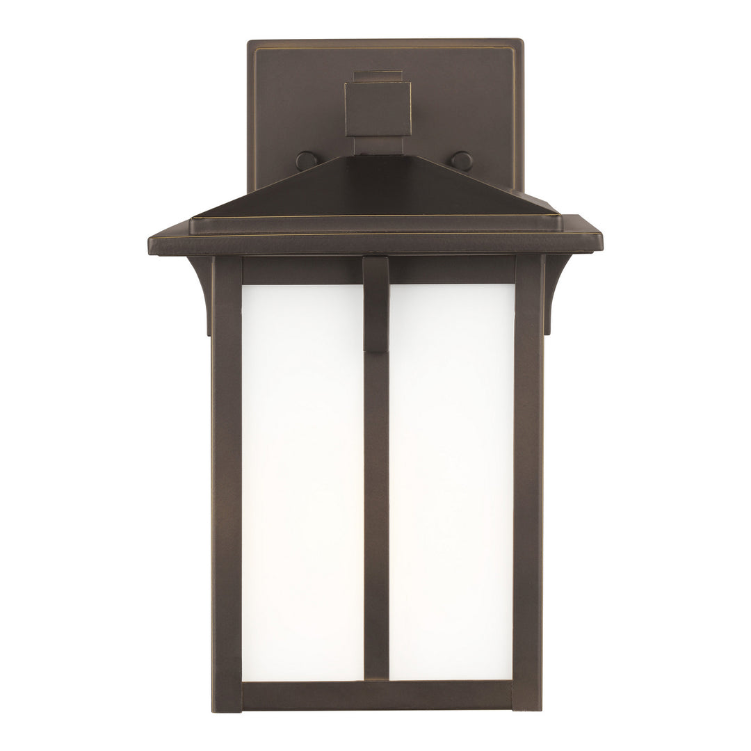Tomek One Light Outdoor Wall Lantern in Antique Bronze - available from The Lighting Shoppe, trusted by Canadian homeowners