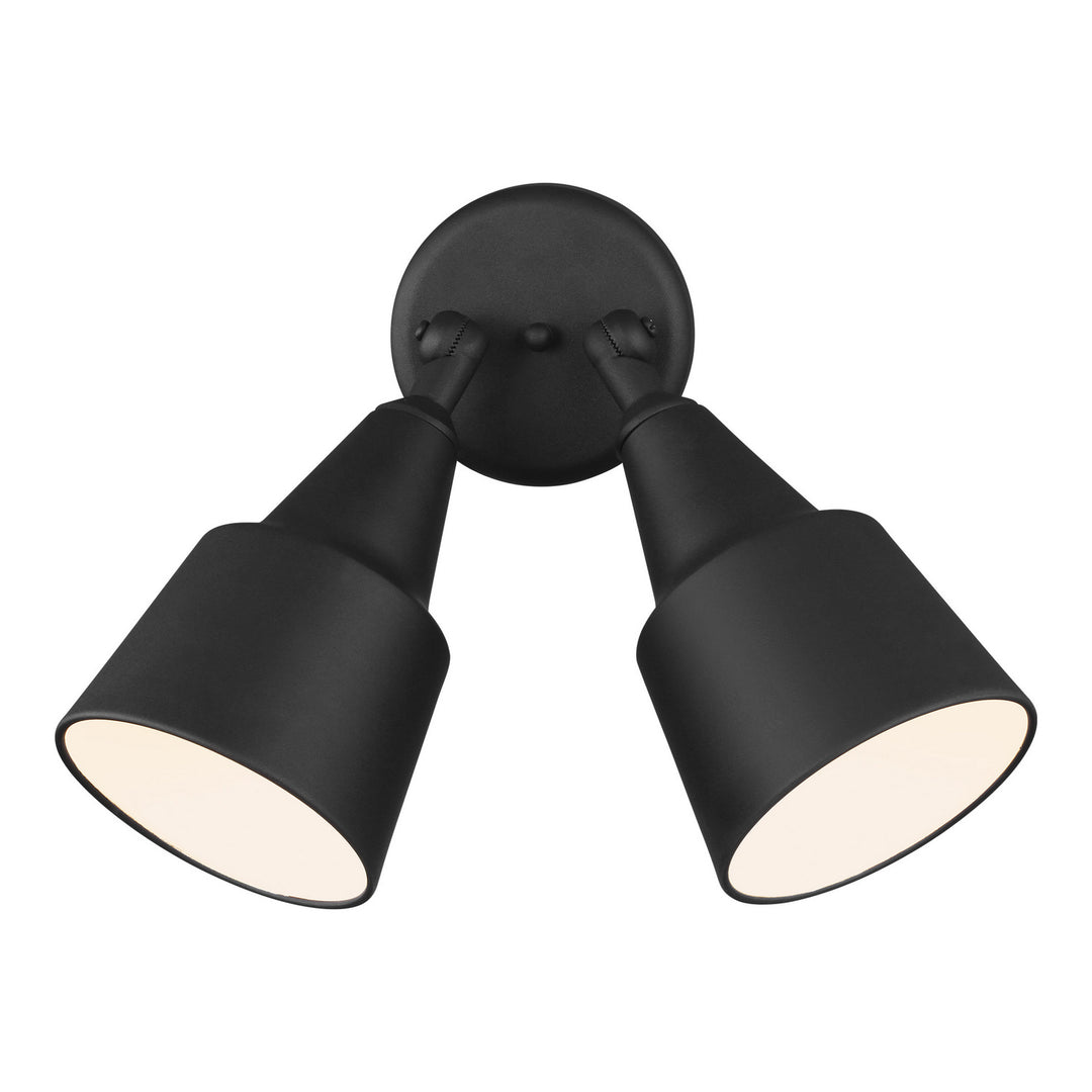 Flood Light Two Light Adjustable Swivel Flood Light in Black - available from The Lighting Shoppe, trusted by Canadian homeowners