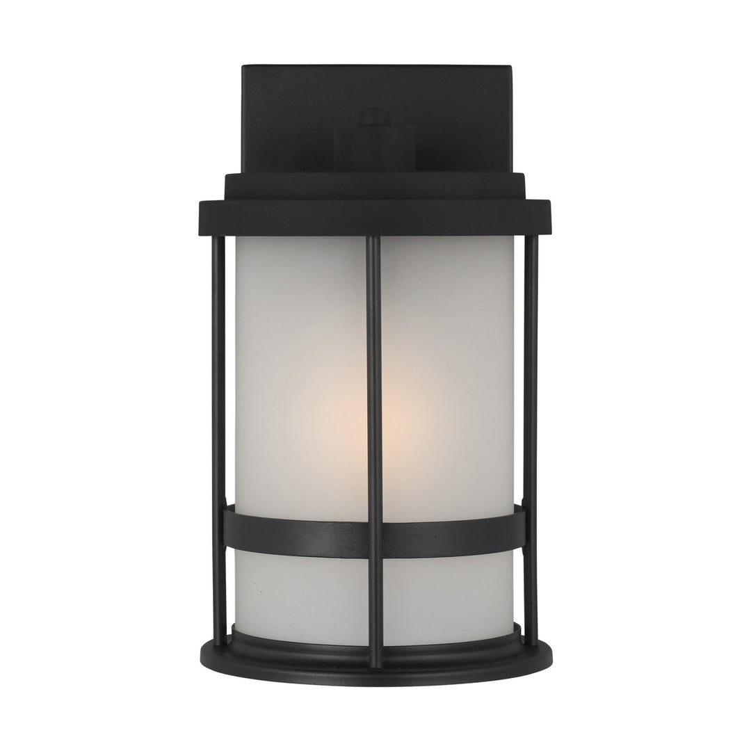 Wilburn One Light Outdoor Wall Lantern in Black - available from The Lighting Shoppe, trusted by Canadian homeowners