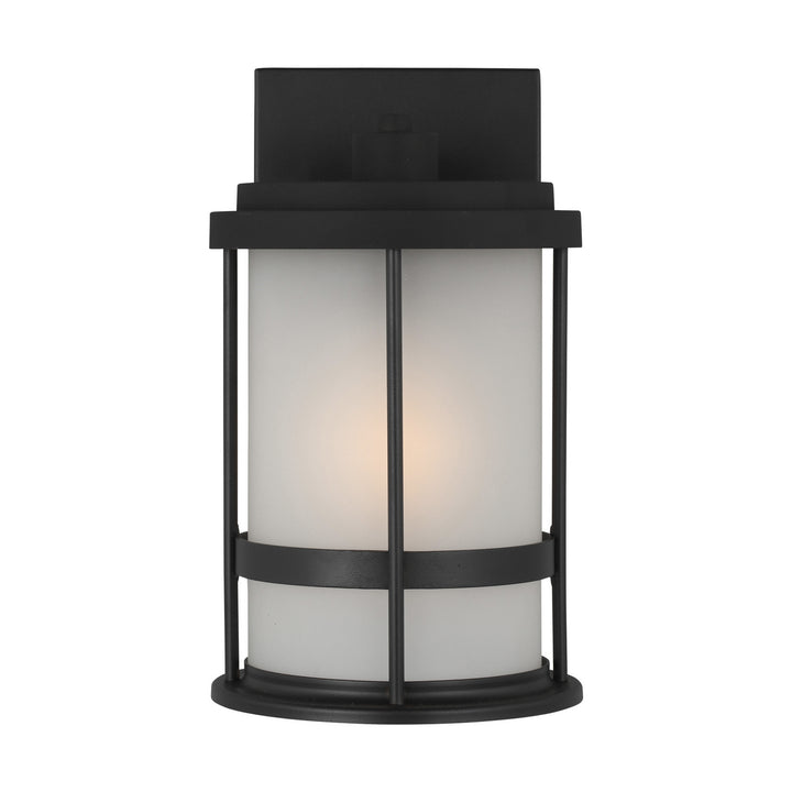 Wilburn One Light Outdoor Wall Lantern in Black - available from The Lighting Shoppe, trusted by Canadian homeowners