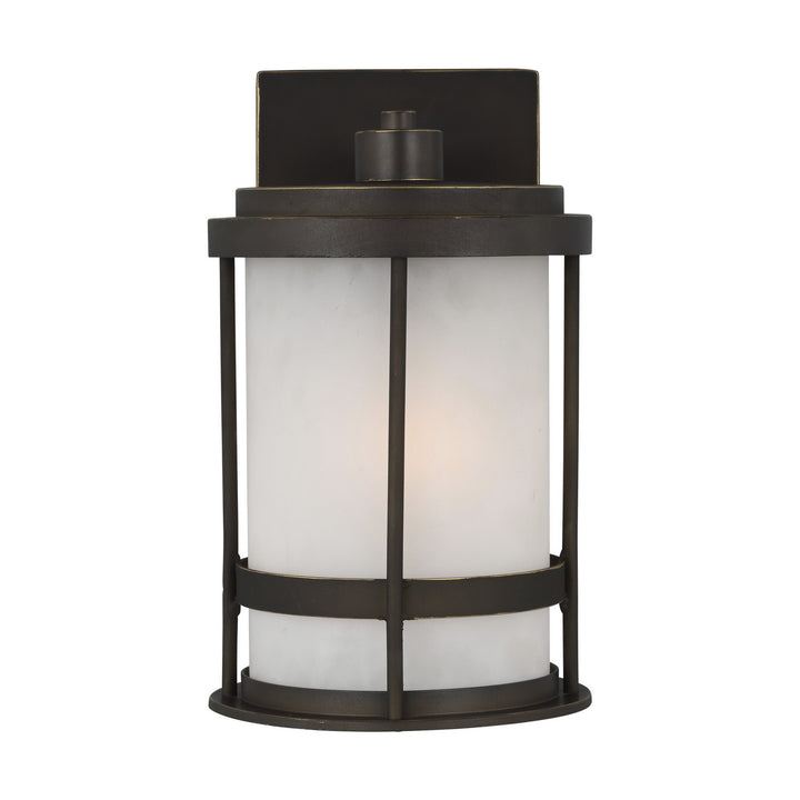 Wilburn One Light Outdoor Wall Lantern in Antique Bronze - available from The Lighting Shoppe, trusted by Canadian homeowners