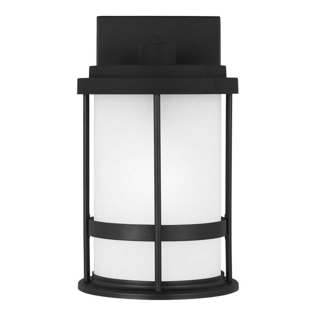 Wilburn One Light Outdoor Wall Lantern in Black - available from The Lighting Shoppe, trusted by Canadian homeowners
