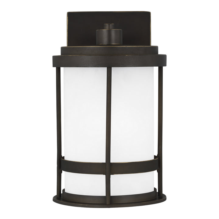 Wilburn One Light Outdoor Wall Lantern in Antique Bronze - available from The Lighting Shoppe, trusted by Canadian homeowners