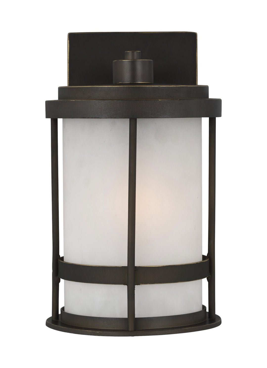 Wilburn One Light Outdoor Wall Lantern in Antique Bronze - available from The Lighting Shoppe, trusted by Canadian homeowners